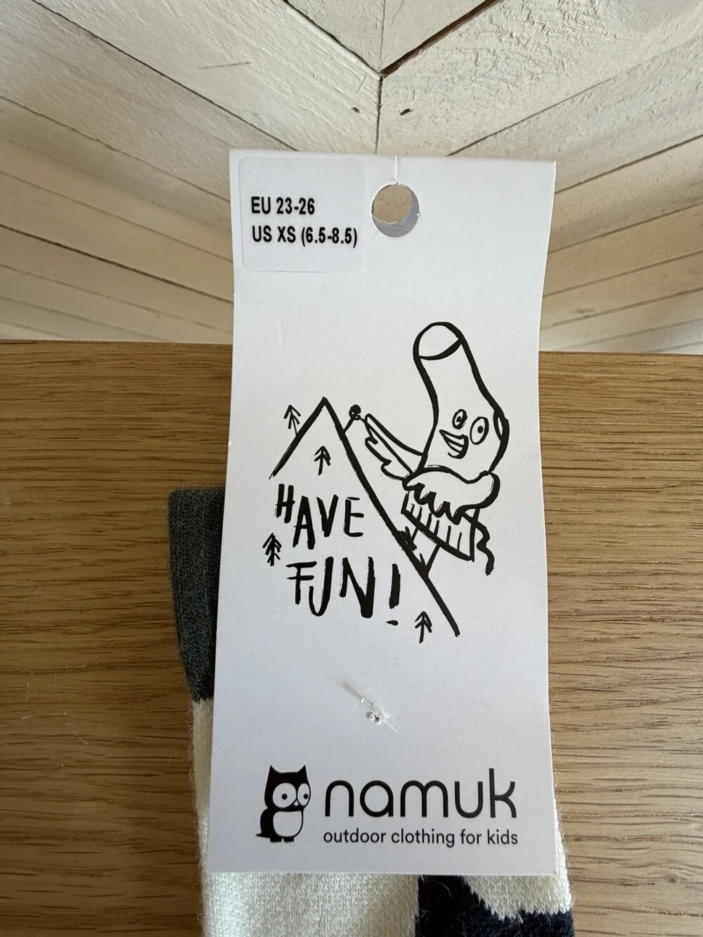 Namuk Gusto Merino Wool Blend Kids hiking socks long US XS 6.5-8.5